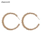 Женские серьги-кольца с множеством шипов, популярные металлические серьги с кристаллами, опт и розница