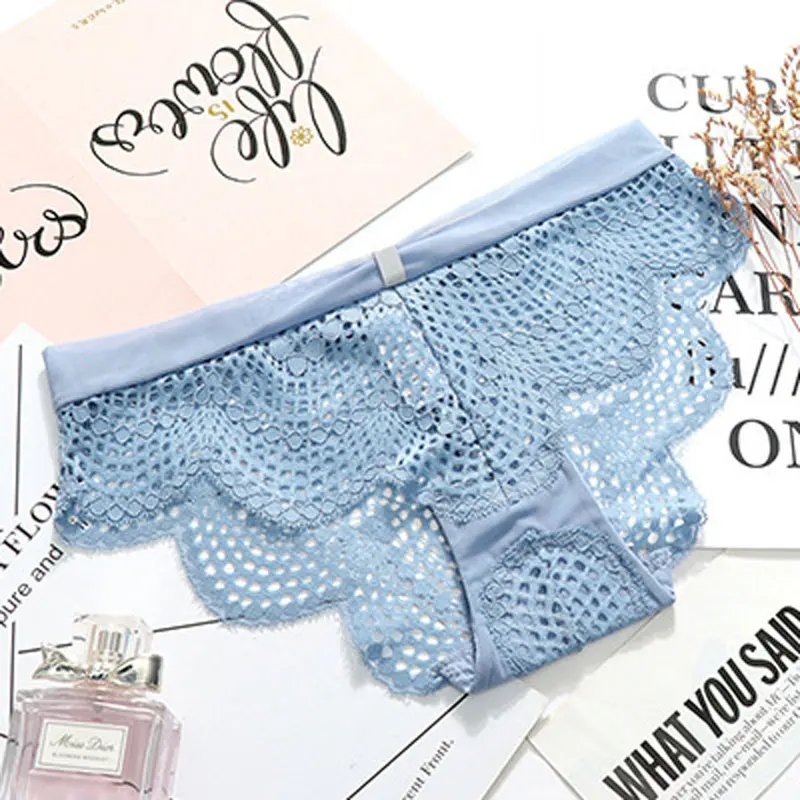 Женское нижнее белье SP & CITY прозрачные кружевные хлопковые трусы в европейском