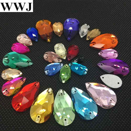 Link 1 :All Size&Colors Teardrop Sew on Stone Flatback Glass Crystal 7x12,10.5x18 13x22,16x25,17x28,22x38mm Droplet Beads