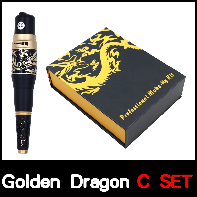 Машина для перманентного макияжа тату с золотым Драконом тайваньский