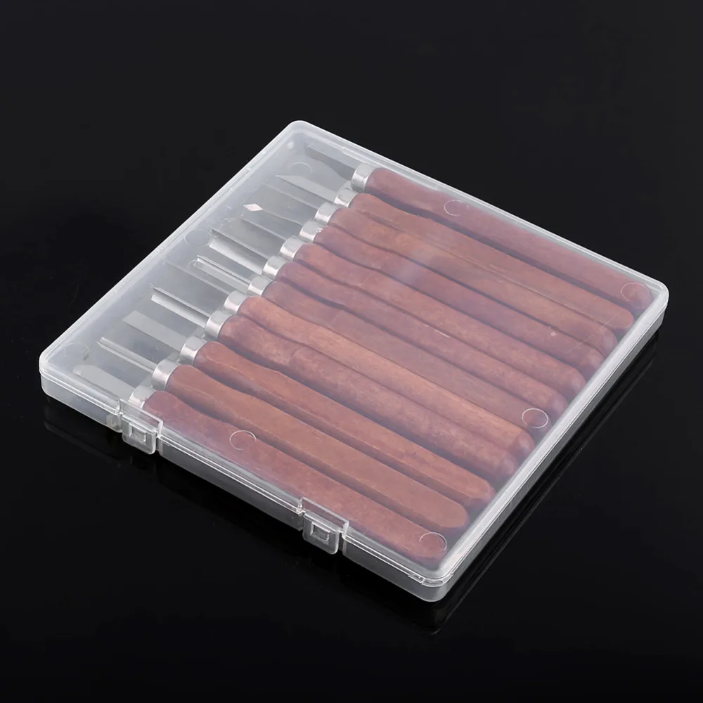 Набор резцов для резьбы по дереву имеют 12 шт./лот ксилография резак ножи комплект