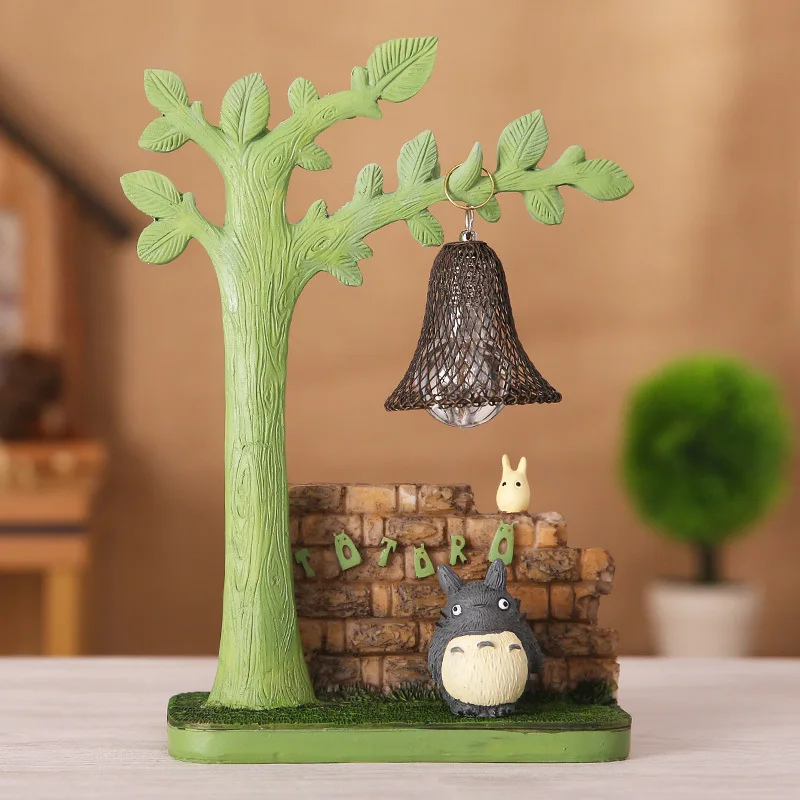 Современный ночной Светильник Totoro из смолы приспособления для детской комнаты