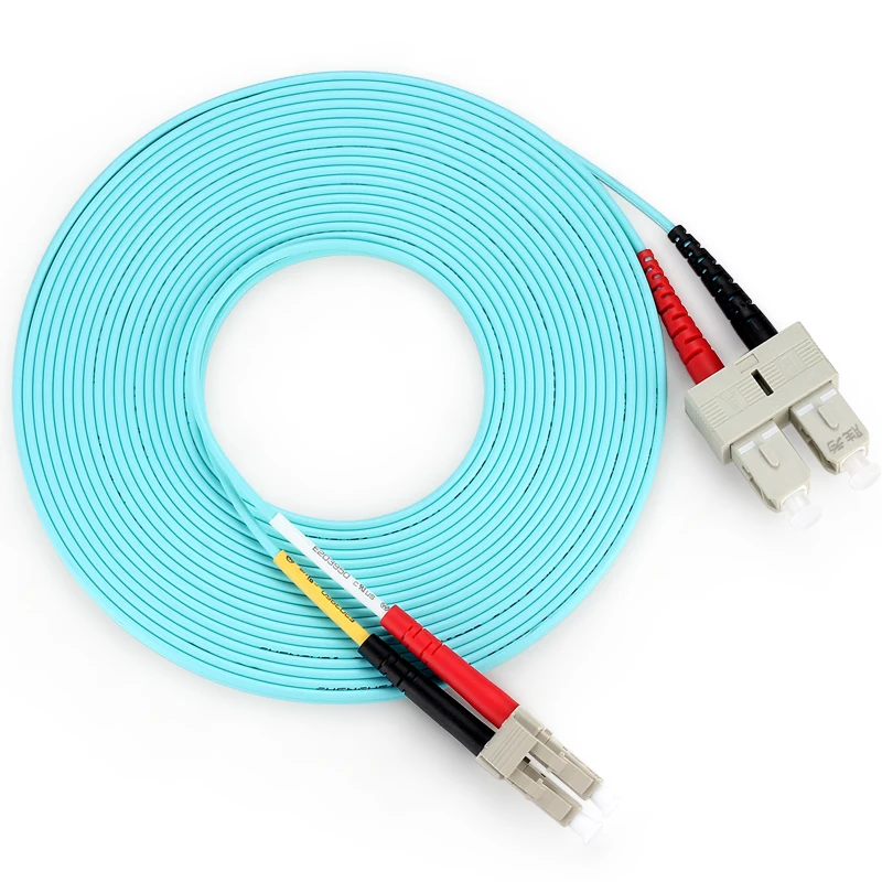 

70 Meters LC-SC Fiber Optic Cable 10G MultiMode Duplex Patch Cord OM3 50/125