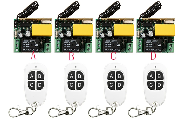 Беспроводной Радиочастотный выключатель с дистанционным управлением 220 В
