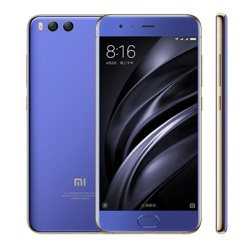 Оригинал Сяо mi 6 мобильный телефон ГБ Оперативная память 128 Встроенная Snapdragon 835 Octa
