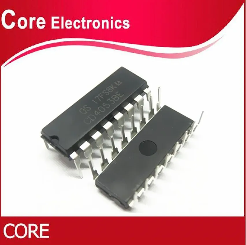 100 шт. CD4053BE DIP16 CD4053 DIP 16 4053 Новый|Интегральные схемы| |