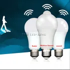 220 В 5 Вт 7 Вт 9 Вт 12 Вт 18 Вт PIR датчик движения светильник E27 детектор движения светодиодный ная лампа лестница Прихожая дорожка коридор ночсветильник