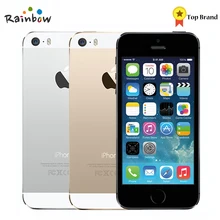 Заводской разблокированный Apple iPhone 5S с отпечатком пальца IOS OS экран 4,0 дюйма Мобильный телефон Touch ID iCloud App Store