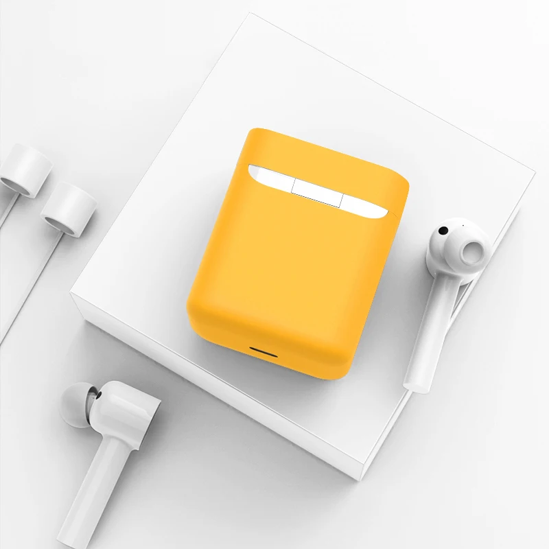 Силиконовый чехол для наушников с карабином для Xiaomi Airdots Bluetooth беспроводная гарнитура защитный чехол