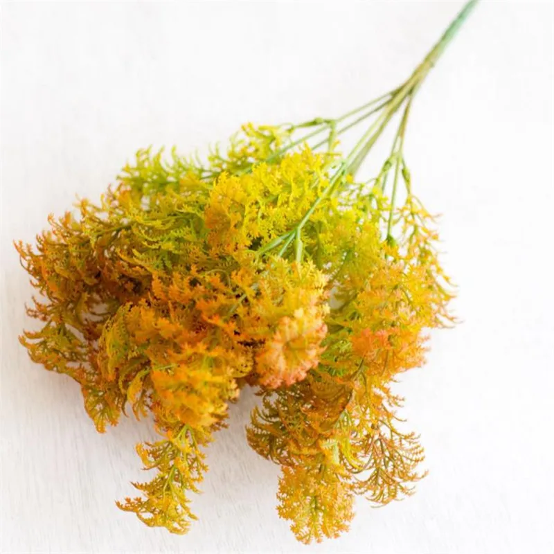 Искусственный зеленый пучок (7 стеблей/шт) Имитация Maidenhair Пластиковые Зеленые