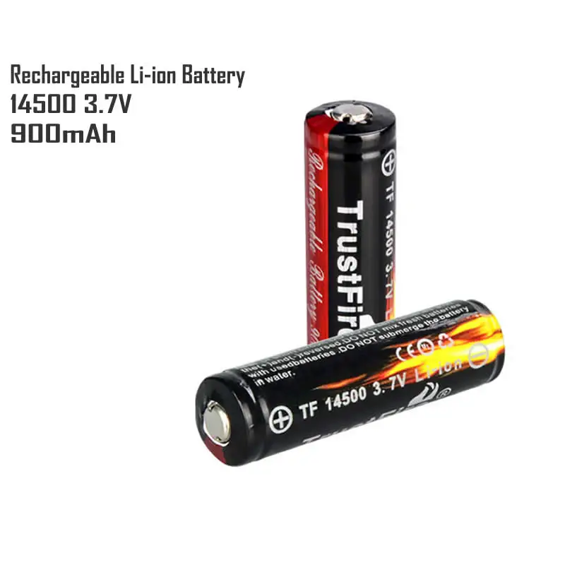 14500 зарядное устройство + 2 шт TrustFire Подлинная полная емкость 900mAh литий ионная