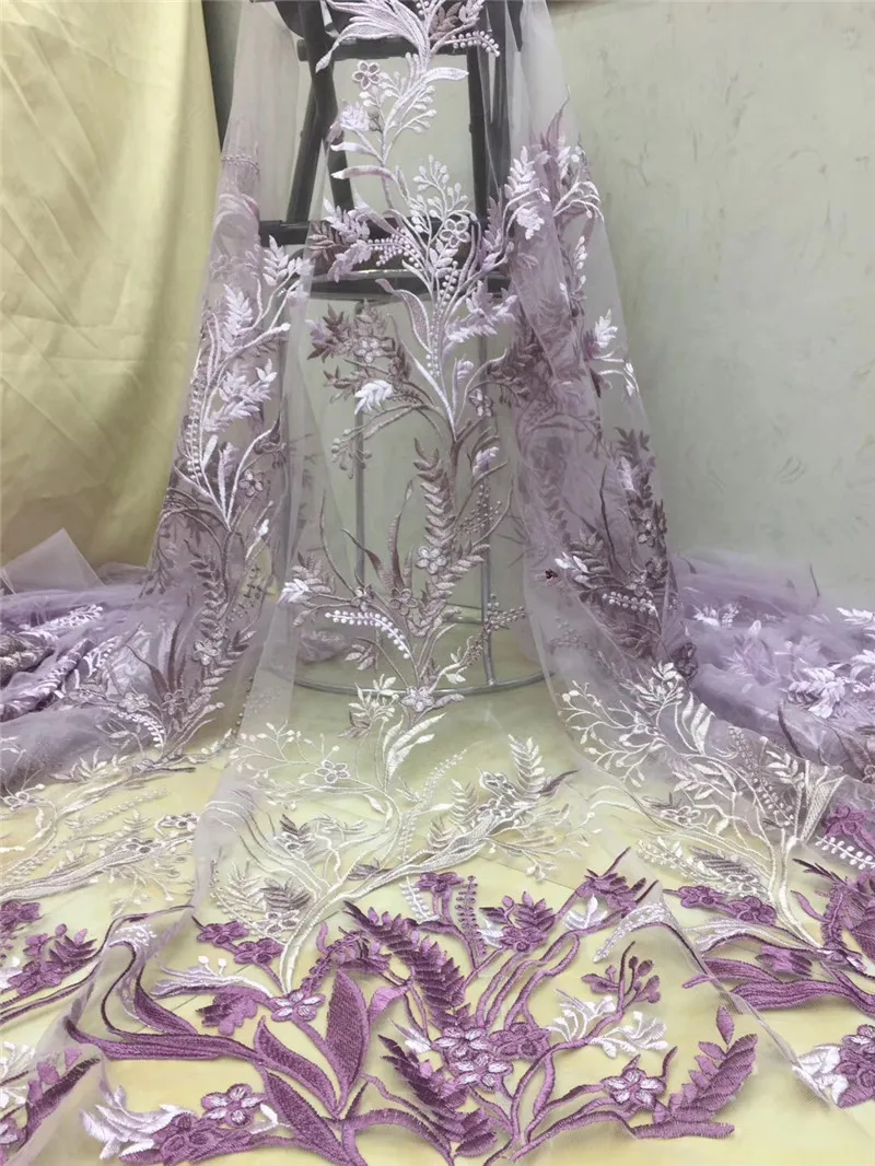 

embroidered tulle mesh lace fabric JRB-5.2305 top selling african french net lace fabric