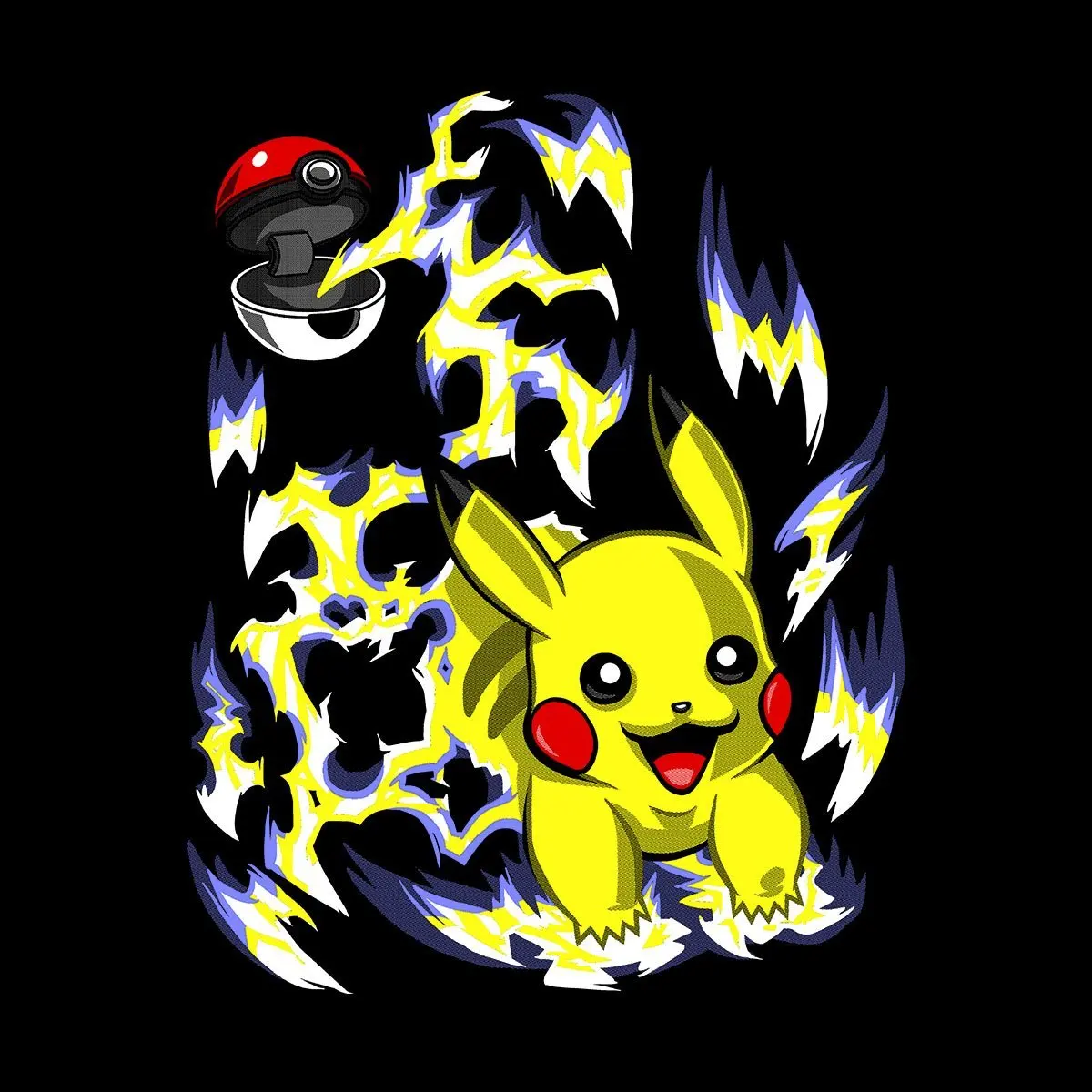 Хлопковые футболки Пикачу Pokeball Покемон Для мужчин футболка|Мужские футболки| |