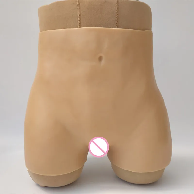 Силиконовые трусики-трансформеры с высокой талией для влагалища двухканальные