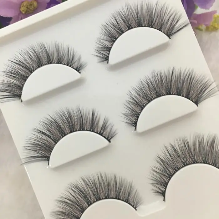 Мода 3 пары природных Накладные ресницы накладные длинные Макияж 3d из норки