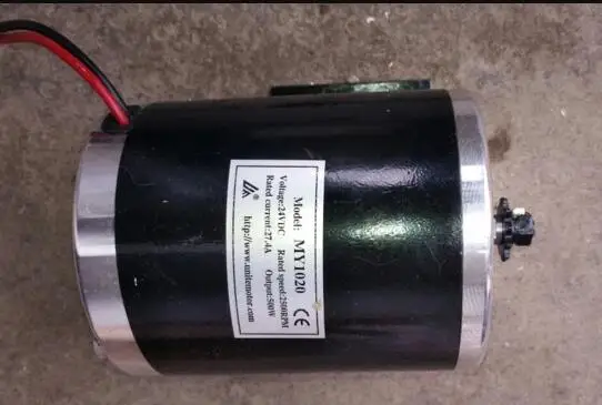 Щеточный высокоскоростной двигатель Younett 24V500W мотор MY1020 Электромобиль пляжный