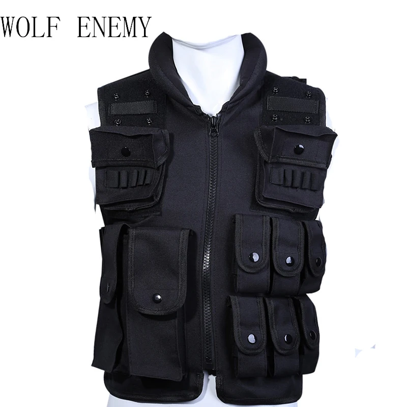 

Tactical Vest Cool Mens Hunting Vest Outdoor Black Training Military Army Swat Vests Men Waistcoat Protective Equipment