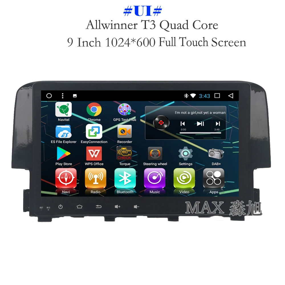 MAX 2G RAM 32G ROM Android 8.1.0 Автомобильный DVD плеер для Honda Civic 2015 2016 2017 автомобильное радио