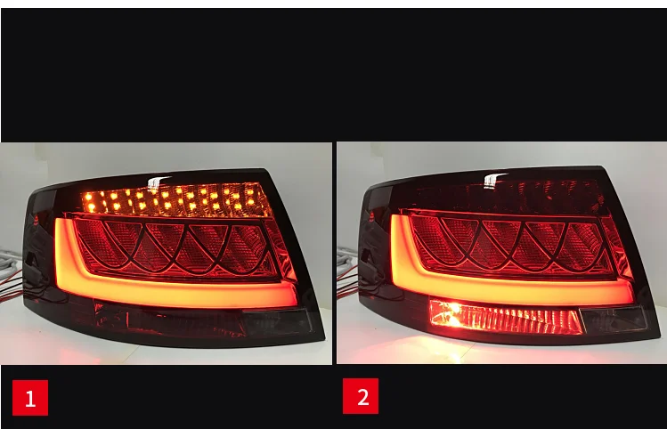 AKD автомобильный Стайлинг для A6 задние фонари 2005-2008 A6 A8-Design светодиодный задний фонарь светодиодный DRL сигнал поворота тормоза заднего хода авто аксессуары