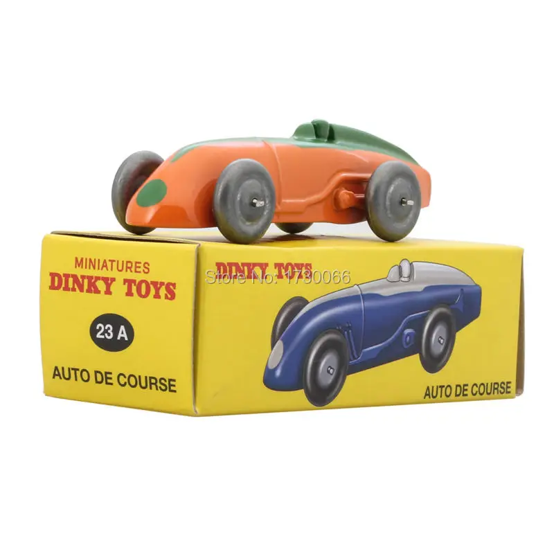 

Dinky Toys Diecast Atlas Antique Model 1:43 MINIATURES 23A Orange car AUTO DE COURSE Alloy Diecast Car model & Toys Model