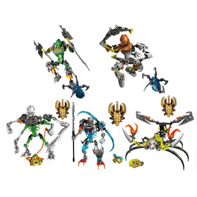 Новые поступления XSZ 707/710 серии Bionicle CALI Master of water строительные блоки наборы