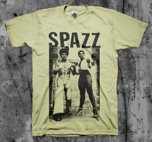 Разноцветная футболка SPAZZ 'Afro' MITB Infest Hirax Slap A Ham Spazz цветная Новая летняя мужская