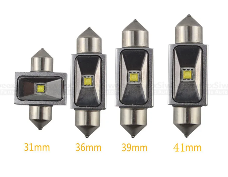 1 шт. белый 1SMD Автомобильный светодиодный 12 В гирлянда Купол номерного знака Карта светильник низкое энергопотребление 31 мм 36 мм 39 мм 41 мм