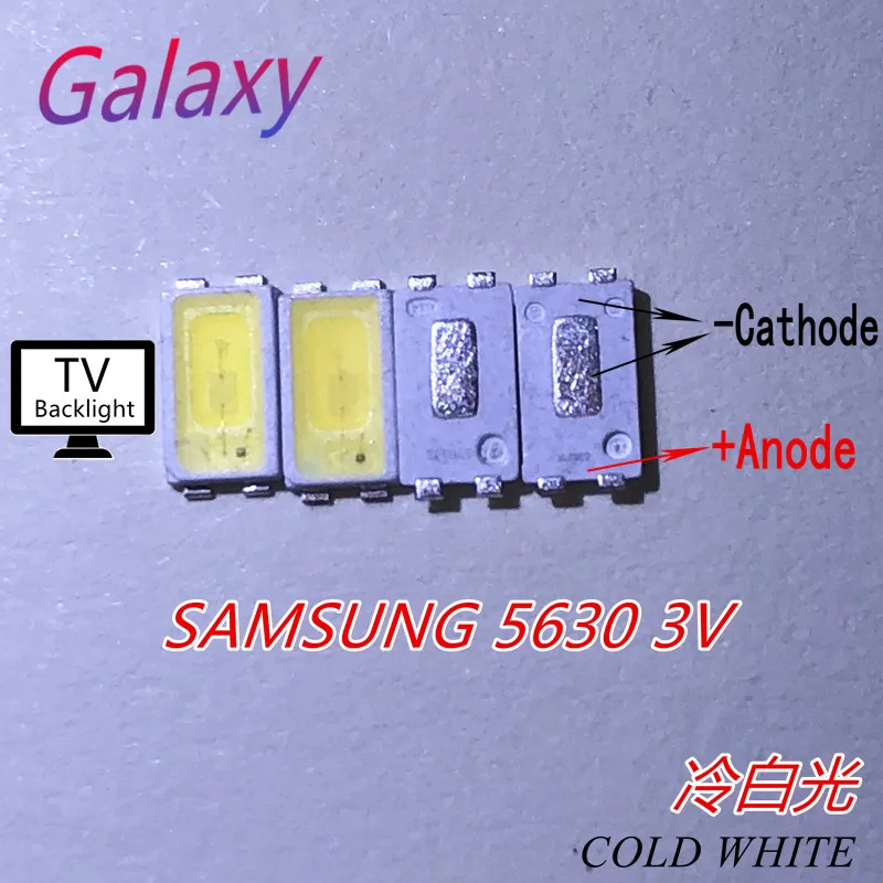 Для SAMSUNG LED 1000 шт подсветка 0 5 Вт 3 в 5630 холодный белый ЖК Подсветка для ТВ