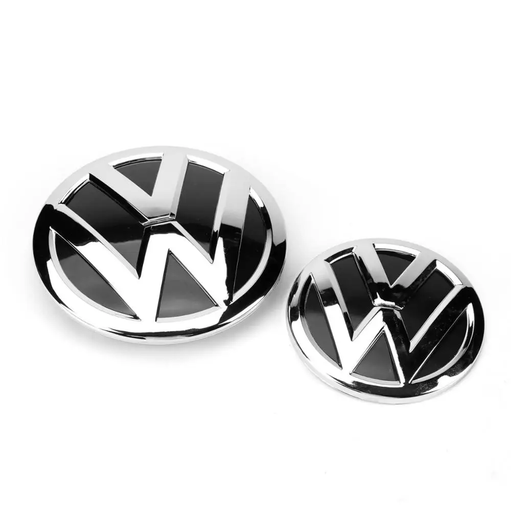 150MM OEM Chrome Front Radiator Grille Emblem +112mm Rear Trunk Lid Auto Logo Badge for VW Volkswagen CC 35D 853 601 A-2 | Автомобили и