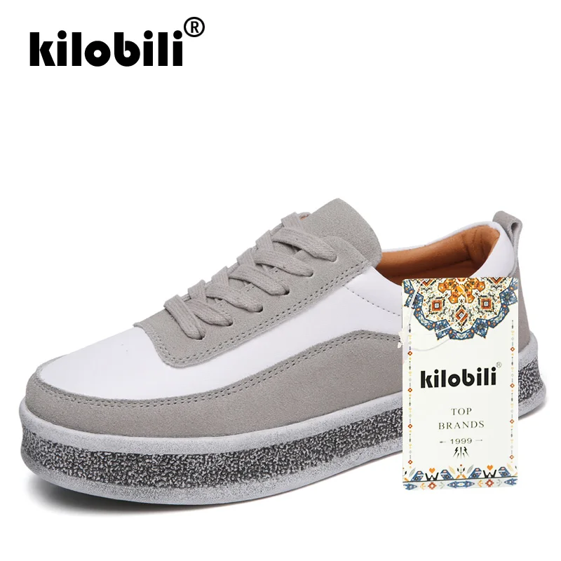 Kilobili/2019 г. весенние женские повседневные кроссовки замшевые туфли на плоской