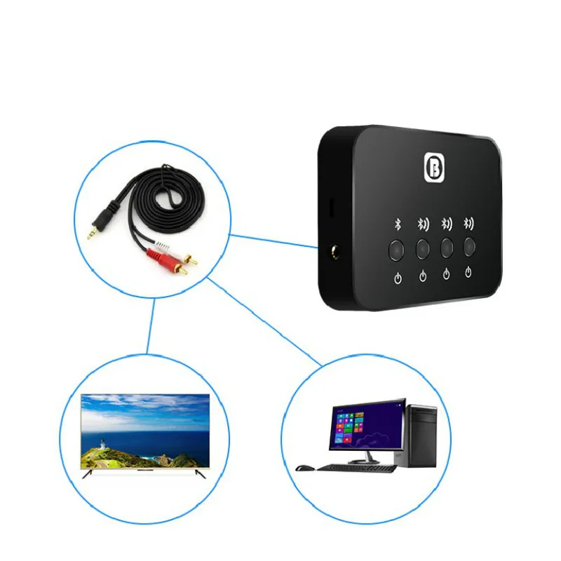 AIYIMA V4.0 беспроводной адаптер Bluetooth передатчик приемник BW 107 один поделиться с