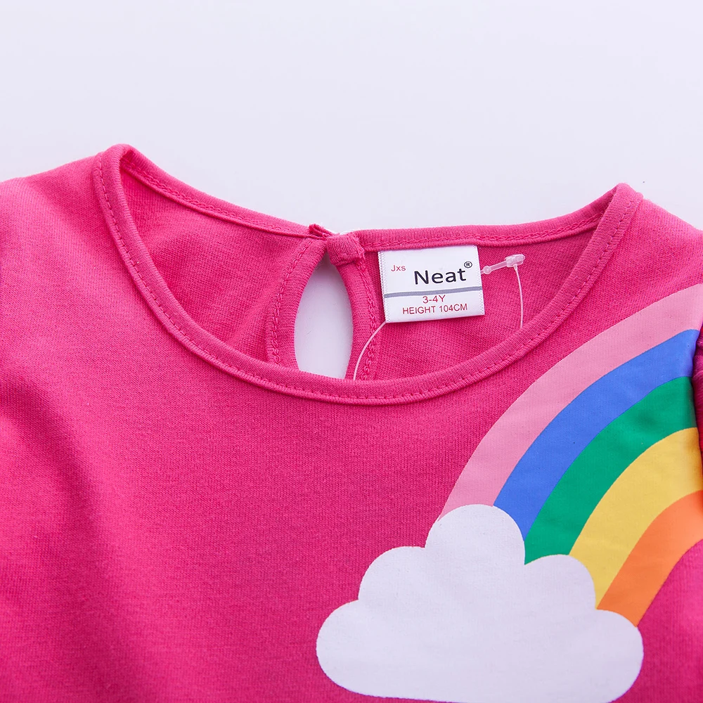 Длинные платья для девочек новинка осень-весна повседневное Хлопковое платье с