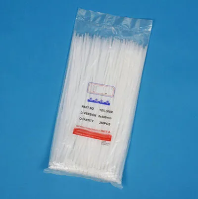 Laços de Cabo de Náilon 250 Peças Peças Lote mm 500 mm Fixadores de cabo