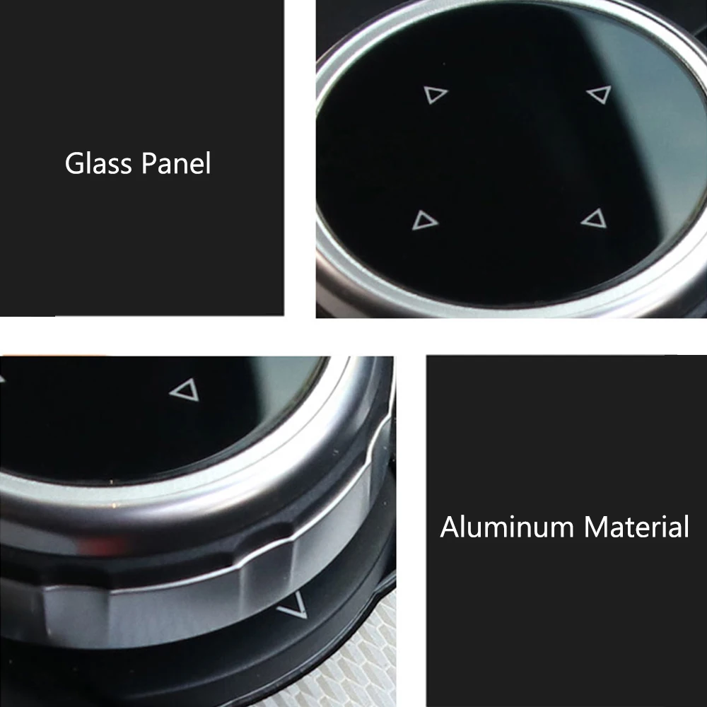 

Aluminum Multimedia Control Knob Button Cover Cap For BMW 1 2 4 3 5 Series X1 X3 X5 X6 GT iDrive F30 E90 E92 E60 E61 Car Styling