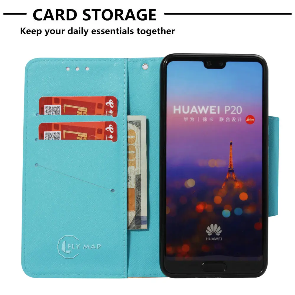 Кошелек большой чехол для Huawei P20 EML-L29 EML-L09 флип-чехол телефона P 20 EML L29 L22 L09 EML-AL00 AL00 |