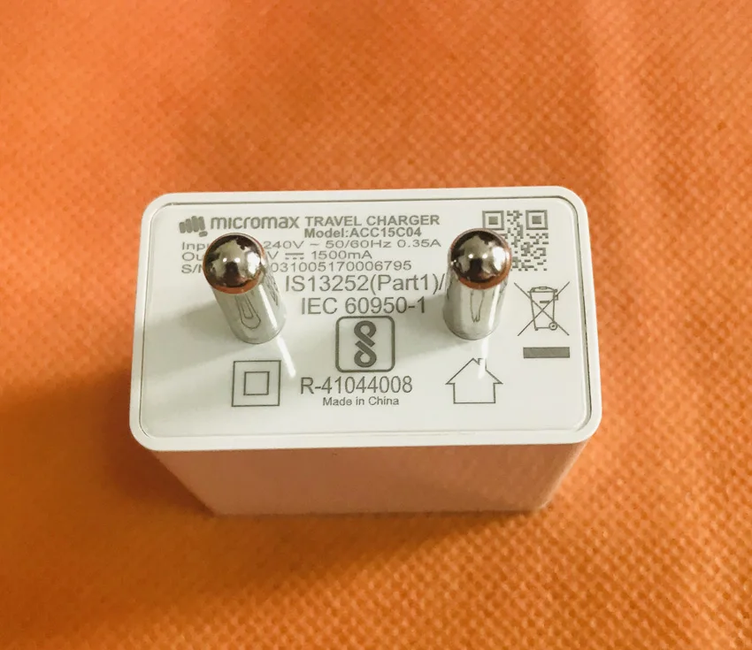 Оригинальный USB зарядное устройство адаптер + кабель для Micromax E4816 Qualcomm Snapdragon 435 Octa