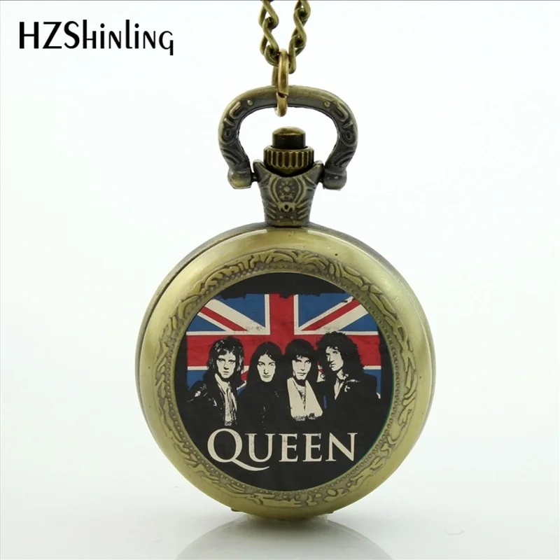 Классическая Роскошная металлическая рок группа Queen богемные карманные часы