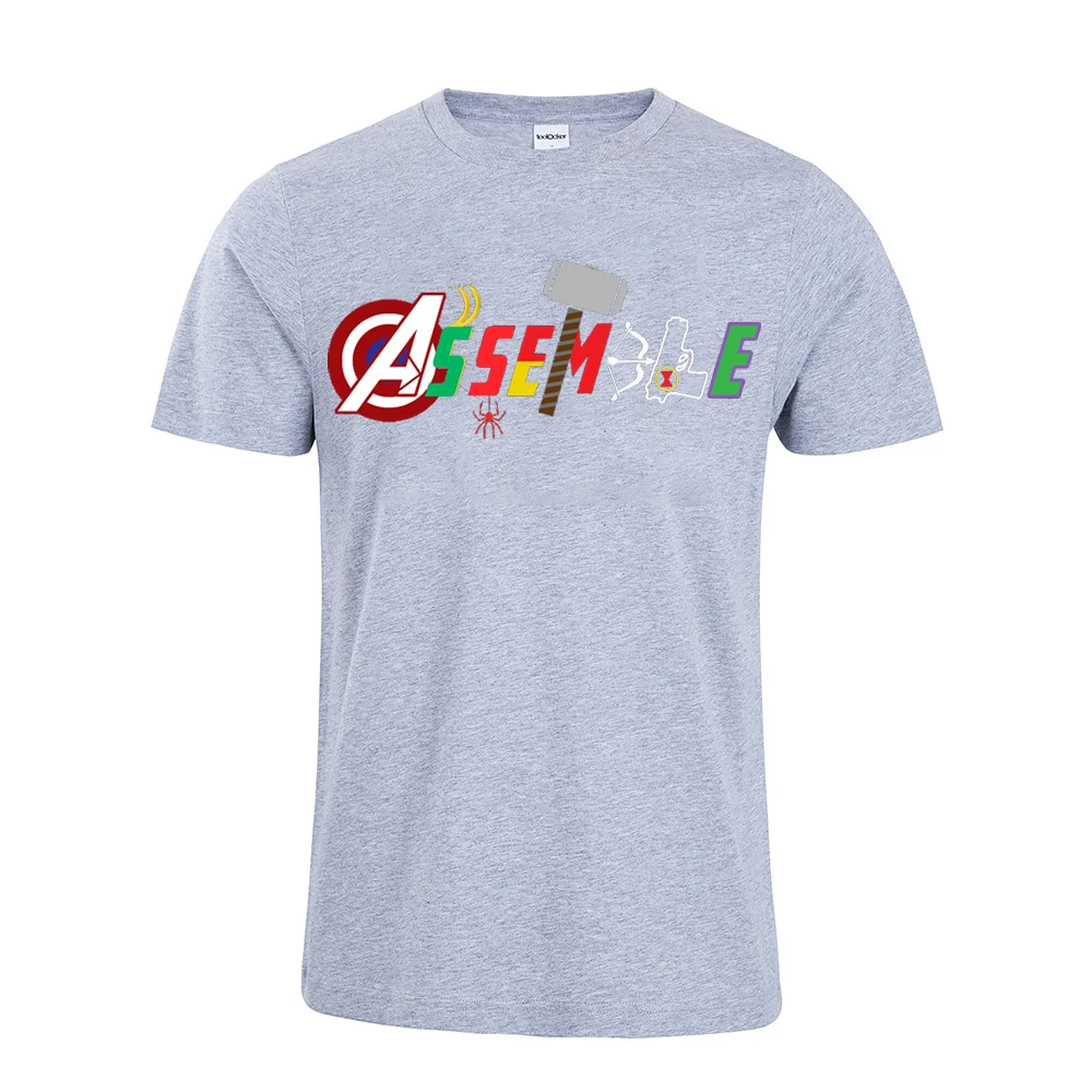 Футболка с Мстителями Мстители супергерои Марвел Человек-паук Железный человек