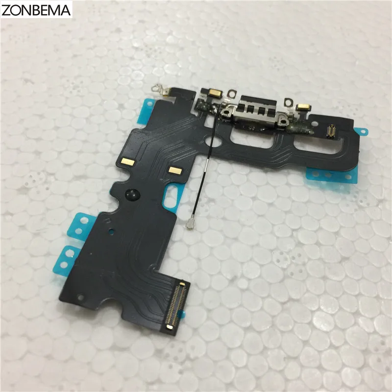 ZONBEMA зарядный порт док-станция USB разъем гибкий кабель для iPhone 7 7 Plus 4," 5,5" наушники аудио лента с принтом Jack