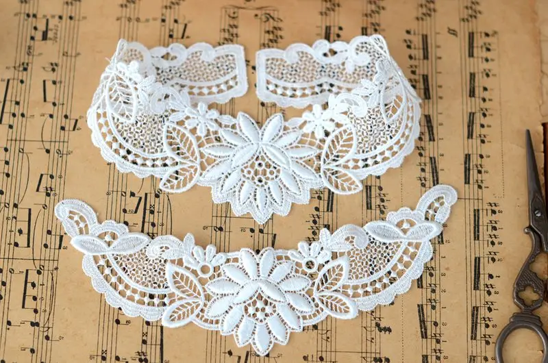 Стирает кружевную белую водорастворимую цветочную пасту с вышивкой|embroidery flower|paste