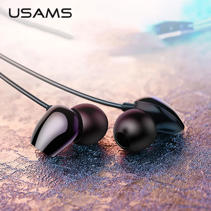 USAMS EP 28 наушники 3 5 мм Высокое качество внутриканальные TPE Hifi бас стерео гарнитура