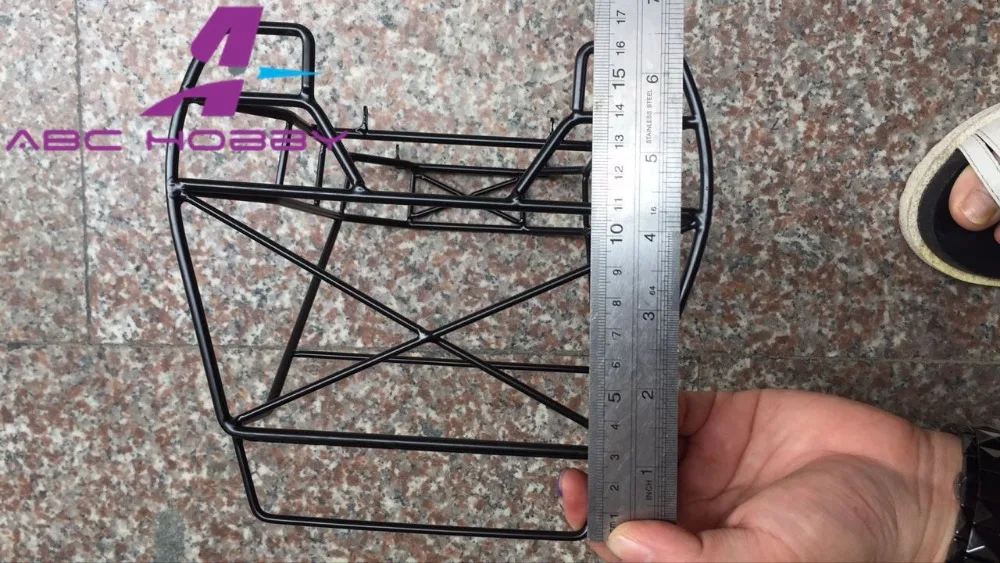 1/10 гусеничная задняя рулонная клетка для JEEP D90 Axial SCX10 Rc8WD Trail Finder TF2 RC грузовик с светодиодный