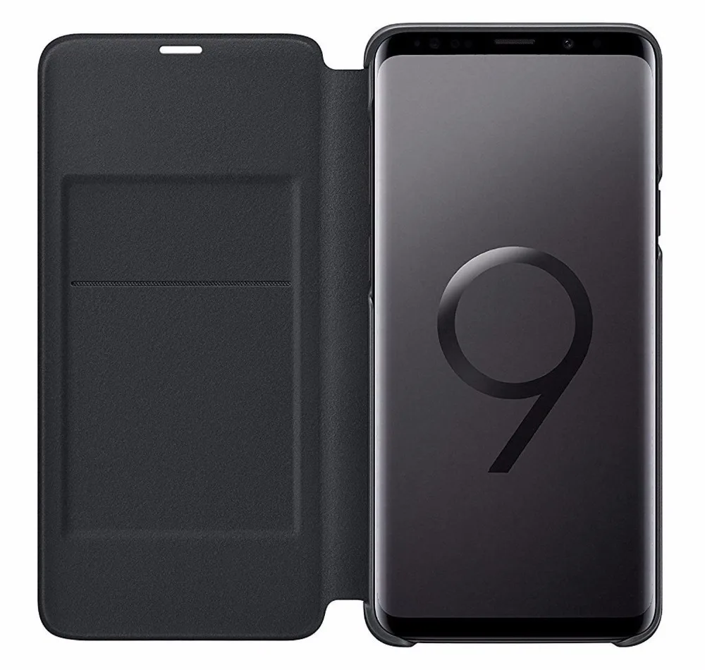 Для samsung S9 светодиодный умный кожаный чехол для samsung Galaxy S9 S9+ S9 Plus G960 G965 светодиодный умный чехол-кошелек флип-чехол