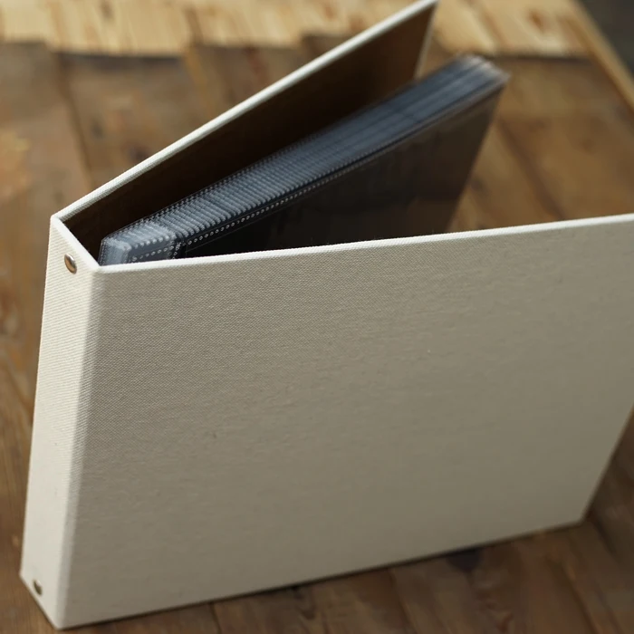 Тканевый чехол из пеньковой ткани DIY альбом ручной работы внутри страницы с