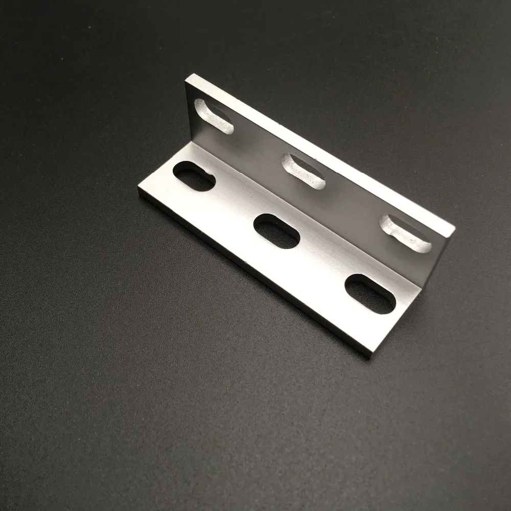 Funssor 1 шт V-slot одиночный/двойной/тройной алюминиевый L кронштейн для openbuilds CNC