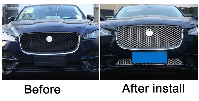Для Jaguar F-Pace F Pace X761 автомобильный Стайлинг ABS передняя крышка гриля отделка Авто запасные части 1 шт