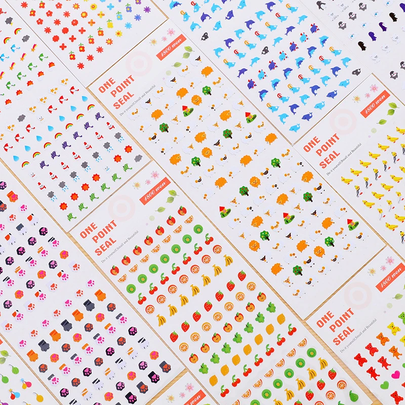 5 листов ПВХ комиксов мультфильм Дневник стикер Дети DIY Скрапбукинг для