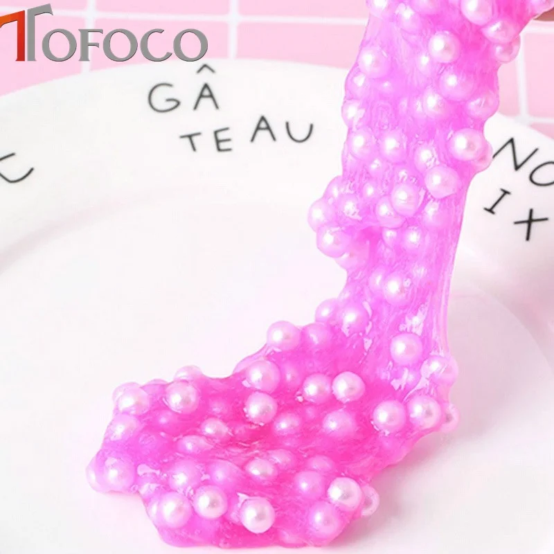 TOFOCO пушистая слизь Peal Foam Сделай Сам Хрустальное тесто антистресс шлама игрушка