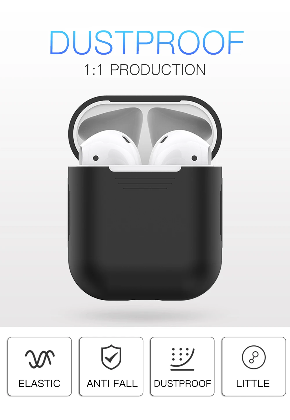 Чехлы для наушников для Apple AirPods, силиконовый чехол, беспроводной Bluetooth Air Pods, мягкий чехол для наушников, защитный чехол, Fundas