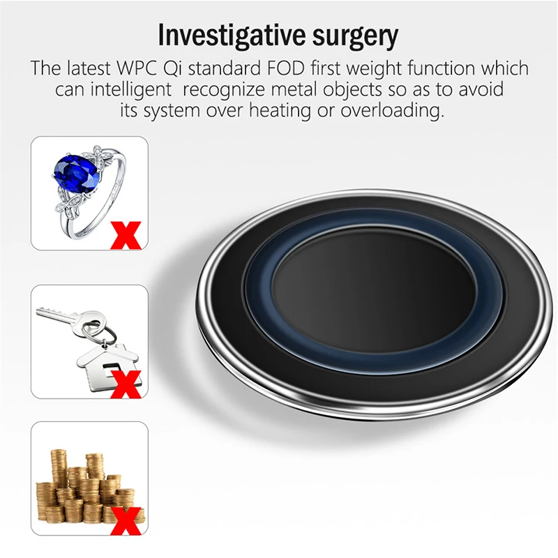 wireless charger for iphone x xs qi automatic charging pad dock station fast charge for samsung s10 xiaomi mi9 induction charger free global shipping